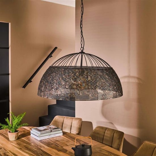Hoyz Hoyz hanglamp Ø80 armor metaal bruin - Image 2