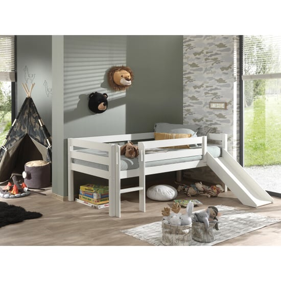 Lucevi pino halfhoogslaper met glijbaan 90x200cm - h85cm - Image 4