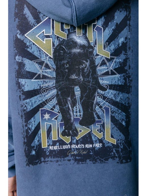Colourful Rebel Black Panther oversized hoodie - Image 3