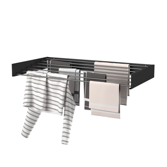 Wasophoogte ® wanddroogrek walldry 120 cm zwart 2 stuks - Image 3