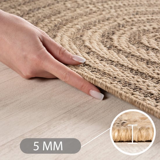 Muratap Timber buitenkleed – japandi, indoor & outdoor, jute-look vloerkleed, - Image 4