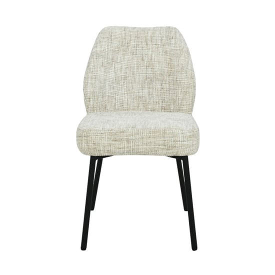 Livingfurn eetkamerstoel tess cream set van 2 63x48x83cm - Image 3