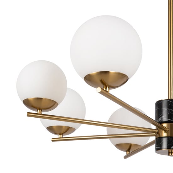 Maytoni hanglamp marble messing Ø81 - Image 6
