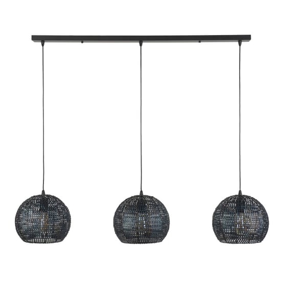 Hoyz Hoyz hanglamp 3x Ø26 half ronde metalen hanglampen armor burned finish - Image 3