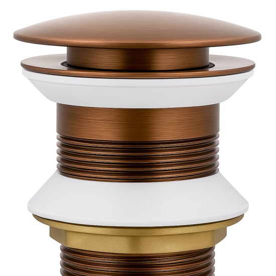 Vtw Living clickwaste afvoerplug geborsteld brons 5/4 zonder overloopgat - Image 2