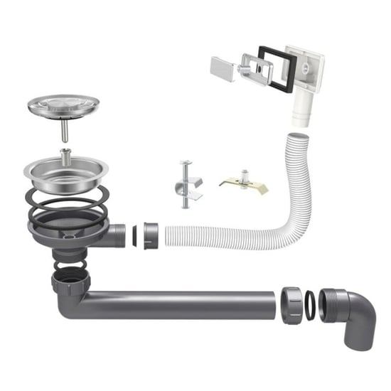 Vtw Living rvs spoelbak 28,5 x 34,5 cm inclusief aansluitset zonder - Image 2