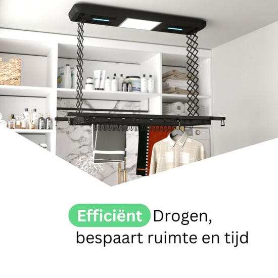 Wasophoogte Plafonddroogrek topdry pro zwart - Image 3