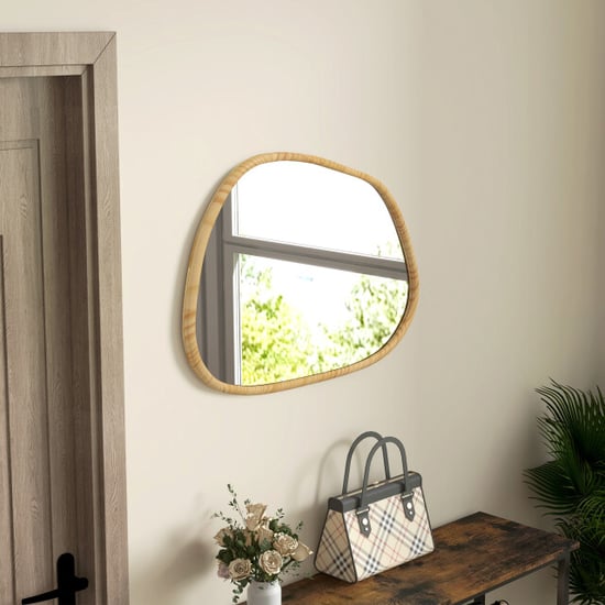 4goodz Decoratieve wandspiegel vintage-design 80x60 cm hout - Image 3