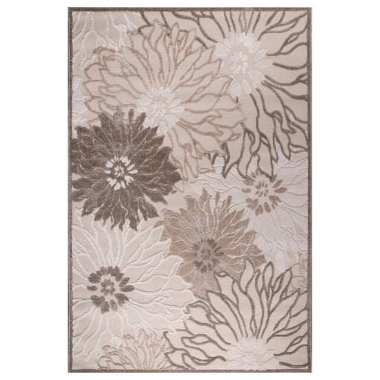 Muratap Binnen en buiten vloerkleed floral outdoor laagpolig tapijt 60x110 cm - Image 2