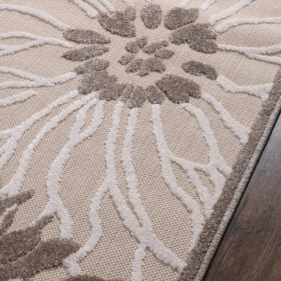 Muratap Binnen en buiten vloerkleed floral outdoor laagpolig tapijt 60x110 cm - Image 3