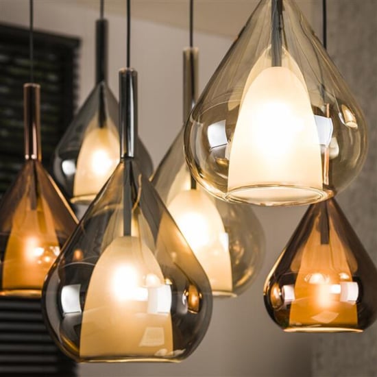 Hoyz hanglamp 4+3 wings mix glass - - Image 3