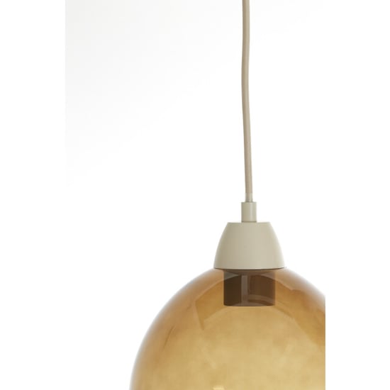 Light & Living hanglamp 5l 104x19x14 cm bisho glas +zand - Image 6