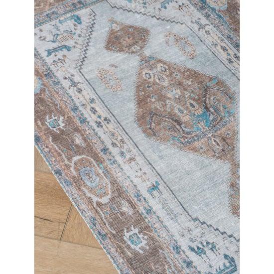 Veer Carpets Vloerkleed karaca blue/brown 06 70 x 140 cm - Image 2