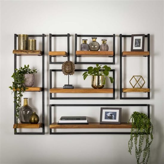 Hoyz Hoyz wandplank edge 30cm acaciahout - - Image 2