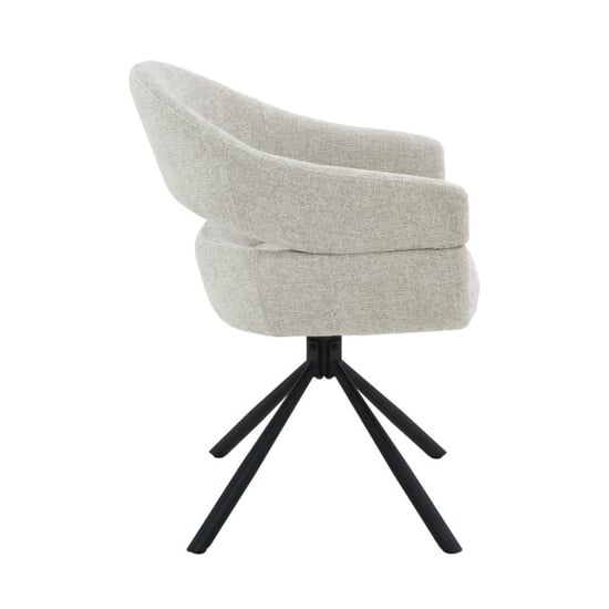 Livingfurn eetkamerstoel linn toffee set van 2 62x58x85cm - Image 3