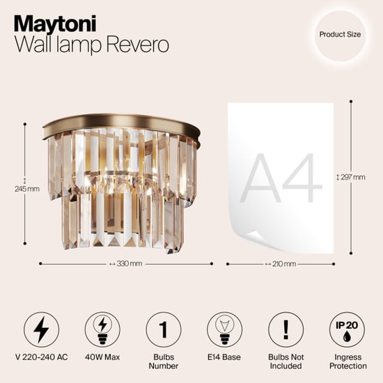 Maytoni wandlamp revero - - Image 5