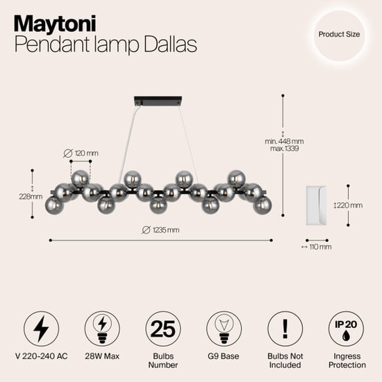 Maytoni hanglamp dallas - - Image 5