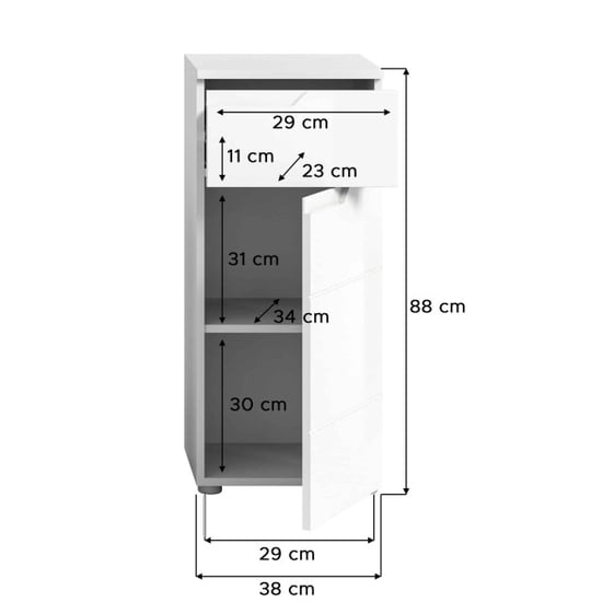 Furnilux Solero staande kast hoogglans mdf tz - Image 3