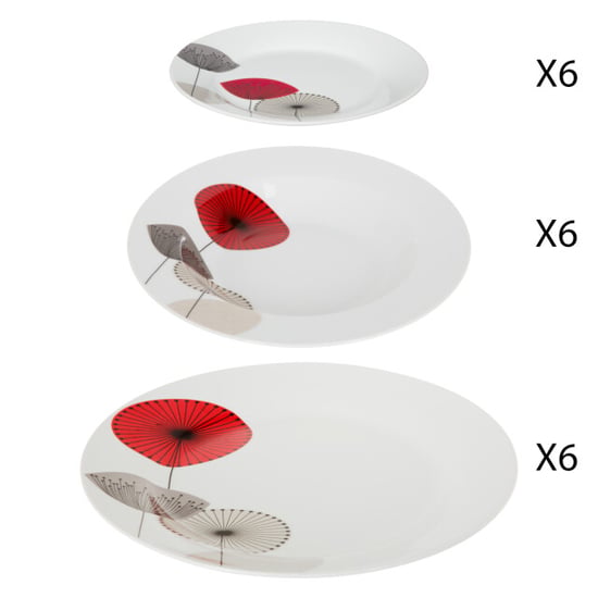 Secret de Gourmet Porseleinen serviesset osara 6 persoons 18 delig - Image 6