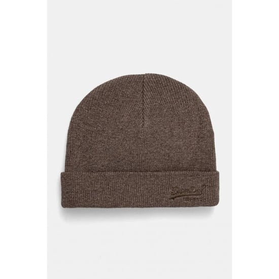 Superdry M9010184a logo beanie cbf kobicha brown - Image 1