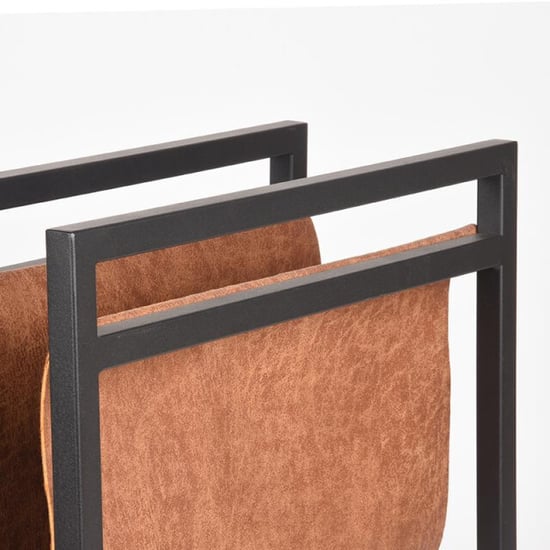 Label51 Wanddecoratie magazinehouder cognac leder - Image 5