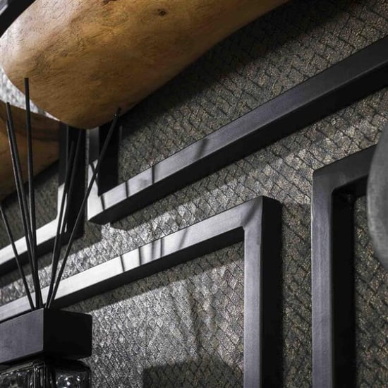 Hoyz wandschap set edge massief acacia naturel set van 5 - Image 5