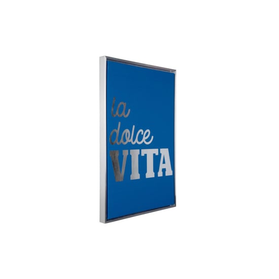 Present Time wall art la dolce vita medium dark blue & silver - Image 2