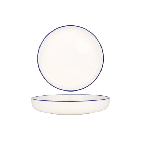 Rinart Diepbord blue edge porselein 22 cm (800cc) set van 6 - Image 1
