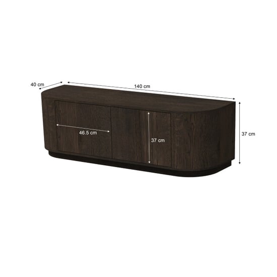 Livingfurn tv-meubel novero espresso 40x140x45cm - Image 3