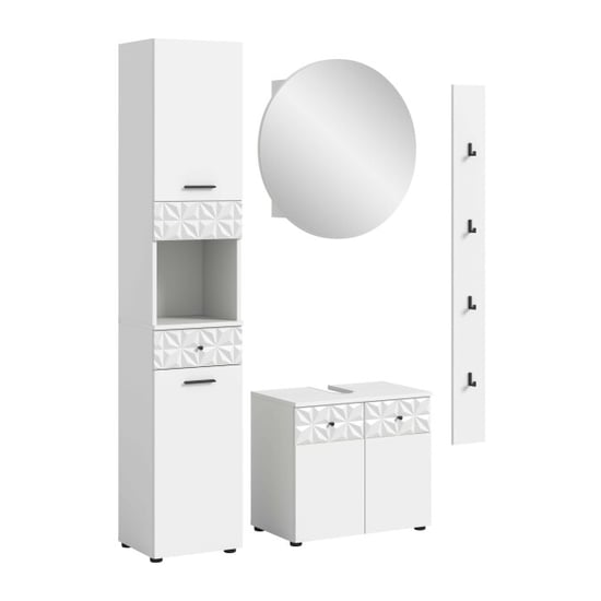 Furnilux Prisma badkamercombinatie nb hoogglans mdf tz - Image 1