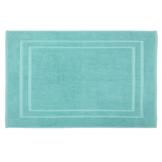 DoubleDry Hotel badmat 50 x 80 cm – 100% katoen – zacht en absorberend – denim - Image 1
