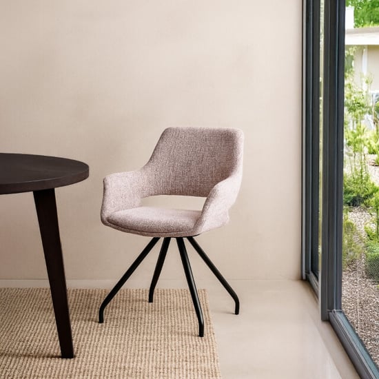 Livingfurn eetkamerstoel capp blossom lodge set van 2 61x61x88cm - Image 3