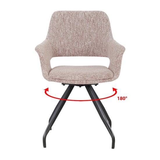 Livingfurn eetkamerstoel capp blossom lodge set van 2 61x61x88cm - Image 6