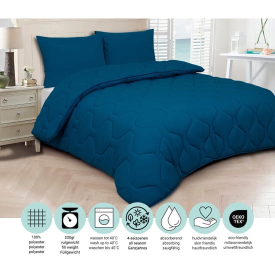 DoubleDry 2 in 1 dekbed 240x200 lits jumeaux wasbaar dekbed zonder overtrek - - Image 6