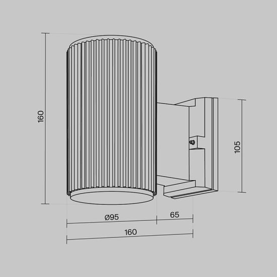 Maytoni Outdoor wandlamp rando - Ø9,5 - Image 2