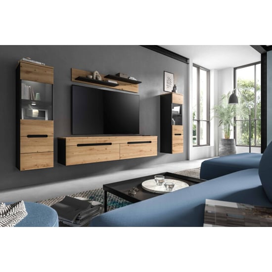 Furnilux Canu woonkamercombinatie inclusief verlichting staand-hangend artisan nb - Image 4