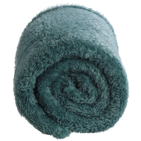 DoubleDry Teddy fleece deken ultrazacht 130x170 groen - Image 6