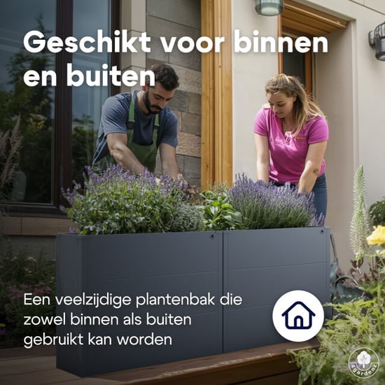 4gardenz ® plantenbak verhoogde bodem bloembak 100x30x77 cm - Image 3