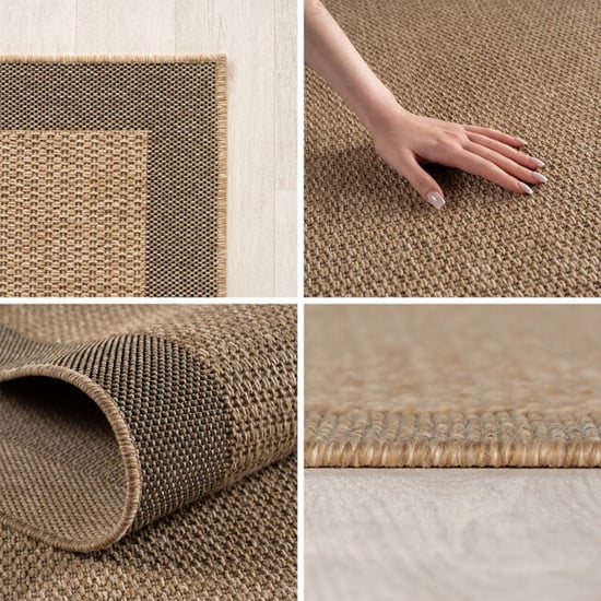 Muratap Timber solid buitenkleed – indoor & outdoor, jute-look vloerkleed, - Image 4