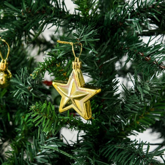 Homcom Kunstkerstboom 180 cm kunstkerstboom met led-verlichting, ballen, - Image 4