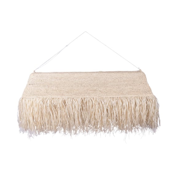 Furnilux Furni-handgemaakte hanglamp van sisal en rafia – langit 410 natuurlijke boho - Image 1