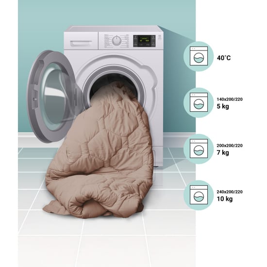 DoubleDry 2 in 1 dekbed 200x200 tweepersoons wasbaar dekbed zonder overtrek - - Image 4