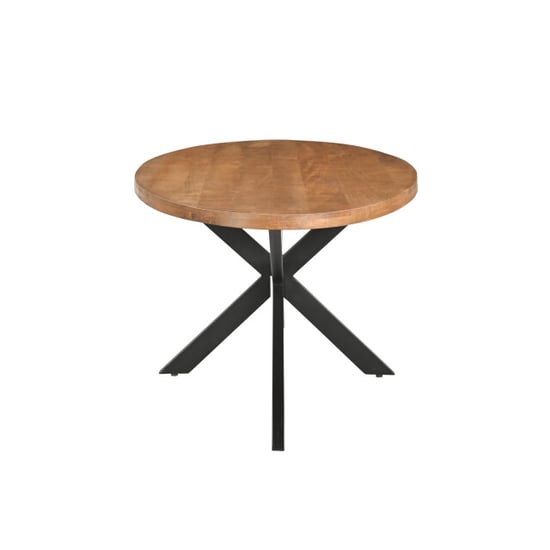 Livingfurn eetkamertafel rocky oval 210 cm mangohout / gecoat staal - Image 6