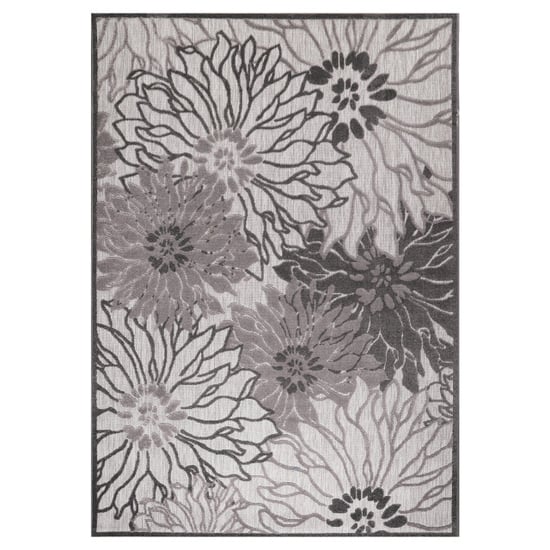 Muratap Binnen en buiten vloerkleed floral outdoor laagpolig tapijt 140x200 cm - Image 4