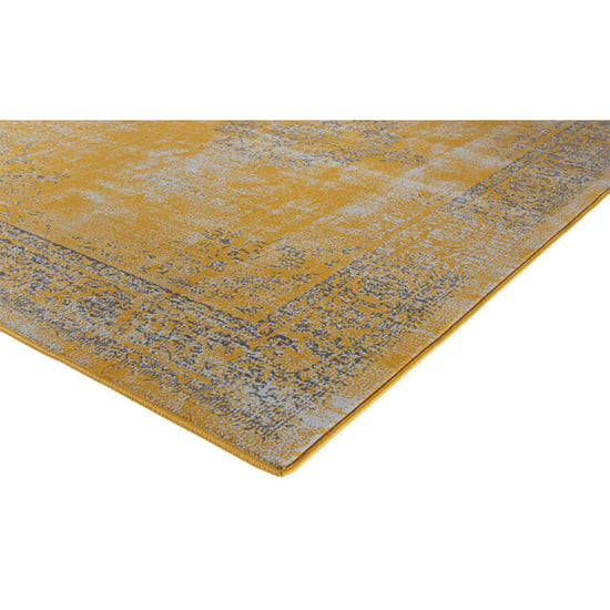 Muratap Istanbul vintage laagpolig vloerkleed retro tapijt mosterd 80x150 cm - Image 2