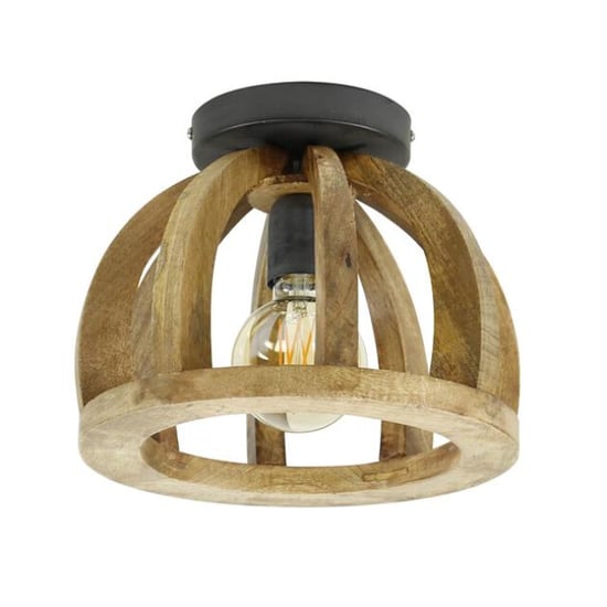 Hoyz Hoyz plafondlamp gebogen houten spijl massief mangohout - Image 4