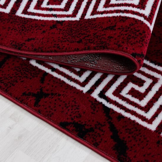 Muratap Plus vloerkleed laagpolig tapijt woonkamer rood / wit- 240x340 cm - Image 2