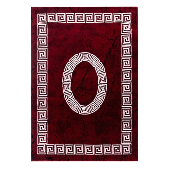 Muratap Plus vloerkleed laagpolig tapijt woonkamer rood / wit- 240x340 cm - Image 5