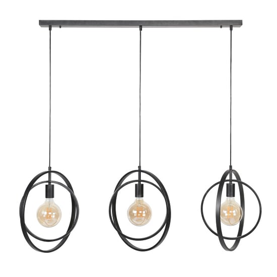 Hoyz Hoyz industriele hanglamp 3 lampen turn around zwart - Image 3