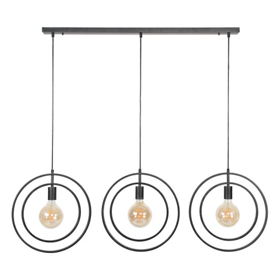 Hoyz Hoyz industriele hanglamp 3 lampen turn around zwart - Image 6